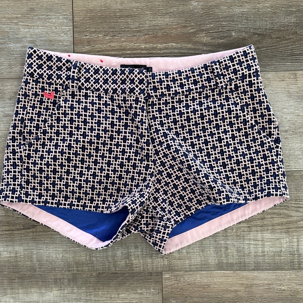 Southern Marsh Black and White High Waist Shorts